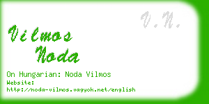 vilmos noda business card